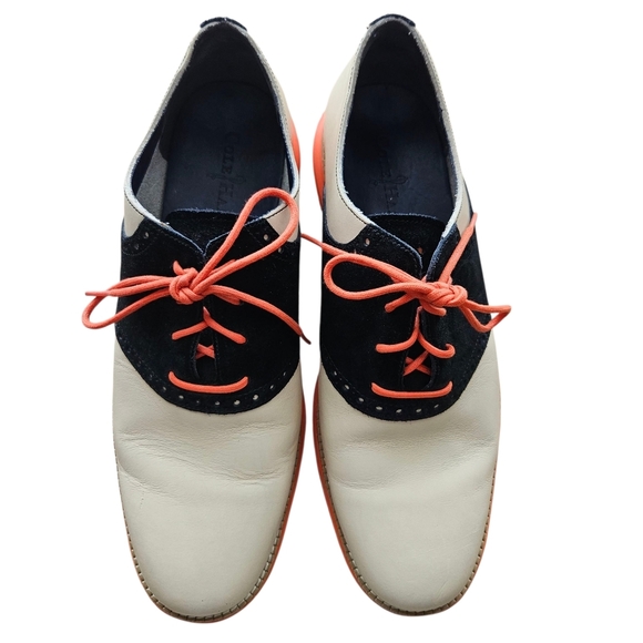 Cole Haan LunarGrand Saddle Tan/Black /Orange 10.5 M - Picture 1 of 9